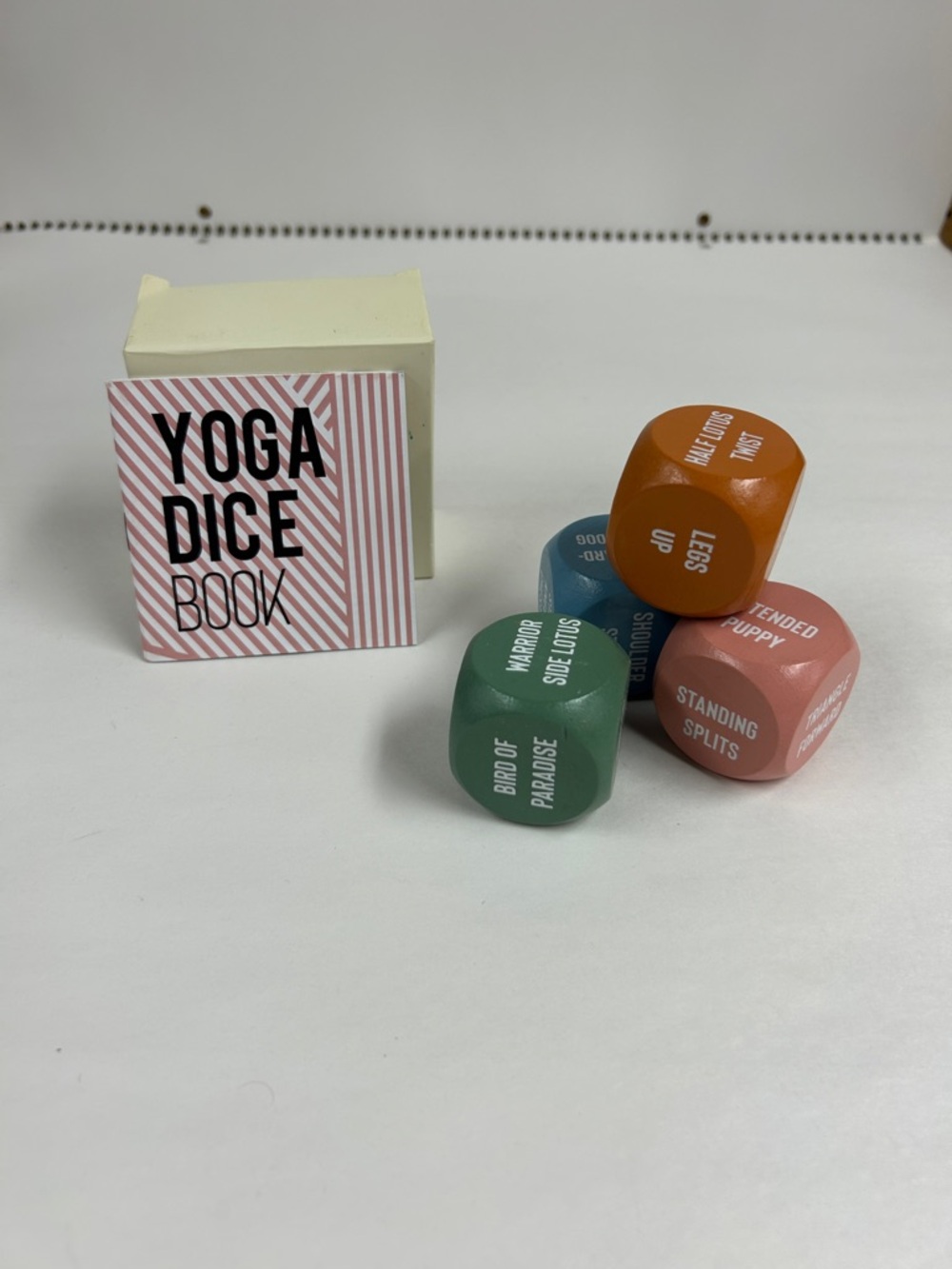 Yoga Dice Set - Green, Orange, Pink Dice